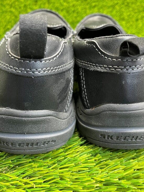 Skechers Harper Forde Mens Size 10 Black Classic Leather Slip-On Loafer Shoes main image 6